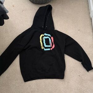 Men's Black Graphic Hoodie